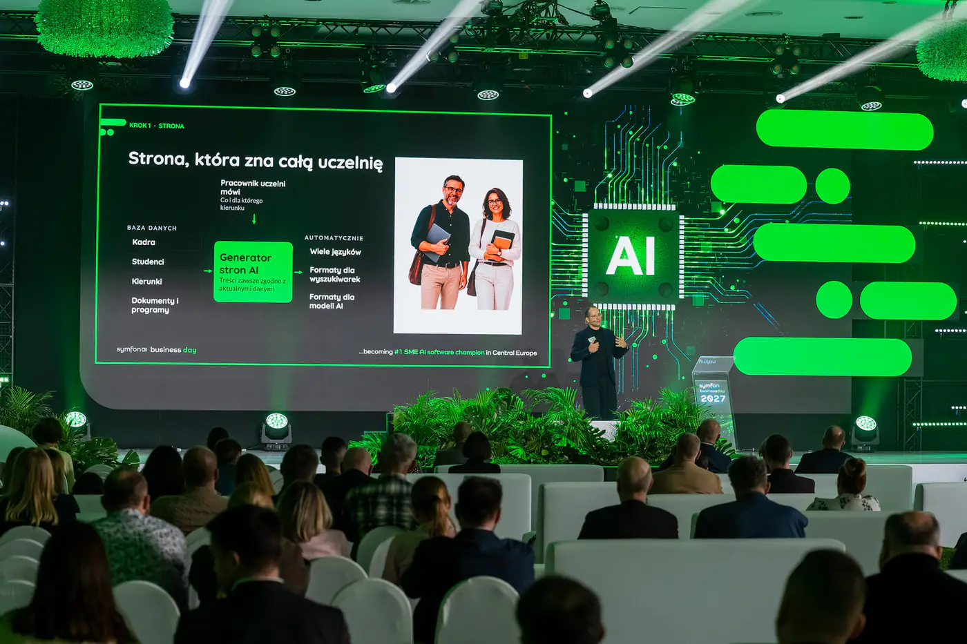 Wystąpienie imprv.ai przed publicznością Symfonia Business Day 2026
